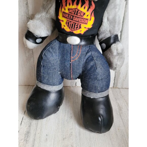 Vintage Harley-Davidson Bulldog biker plush home decor motorcycle - Picture 2 of 10